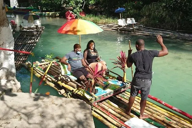 Montego Bay Bamboo Rafting & Hip Strip Shopping Sightseeing, Campsite Montego Bay